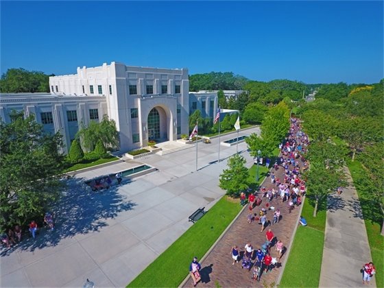Parade Marching by City Hall