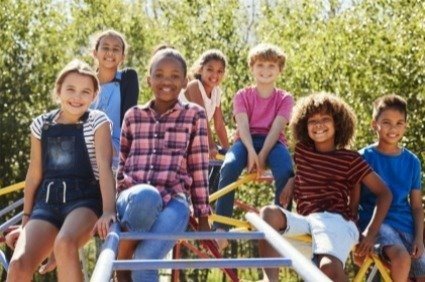 Kids Smiling on Playground
