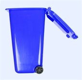 Blue Recycling Cart 