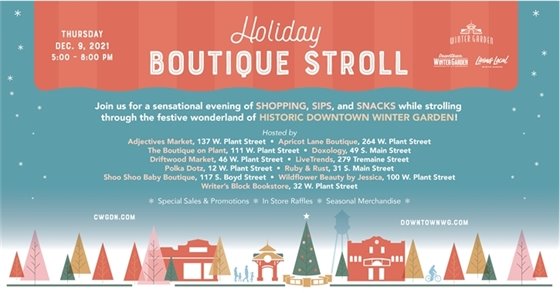Holiday Boutique Stroll 