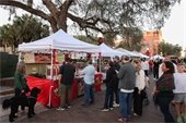 People enjoying Holiday Night Market