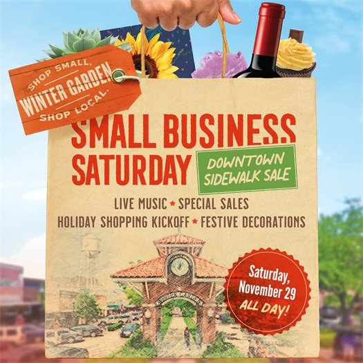 Small Business Saturday Sidewalk Sale 2025 logo