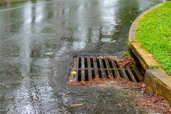 storm drain in street
